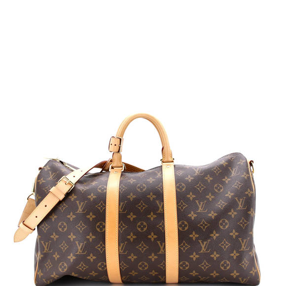 Louis Vuitton 45 Keepall Bandouliere Bag Monogram Canvas - Picture 1 of 6